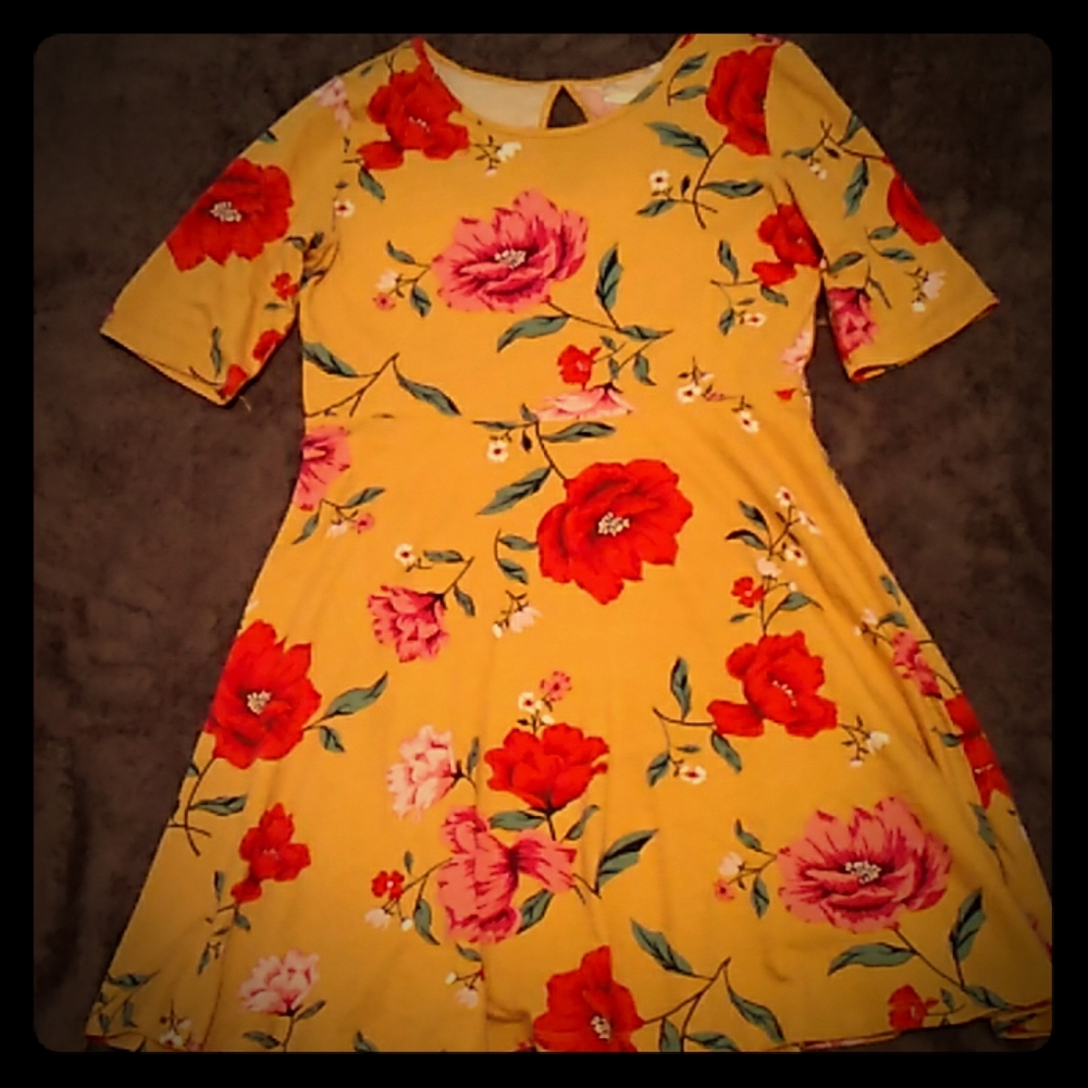 Girls' Casual Floral Dress Sz: 10/12